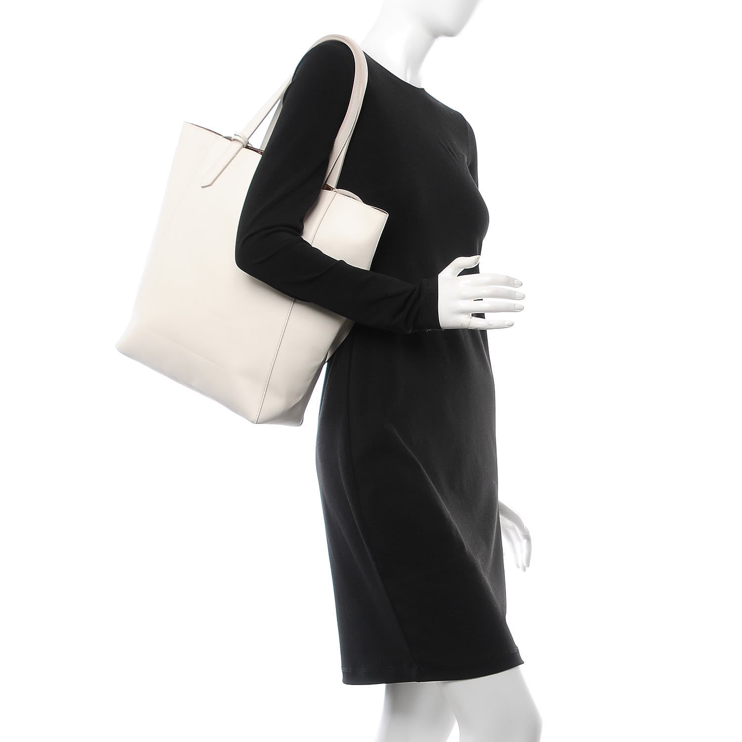 Givenchy Calfskin Shopper Tote White 3 of 10