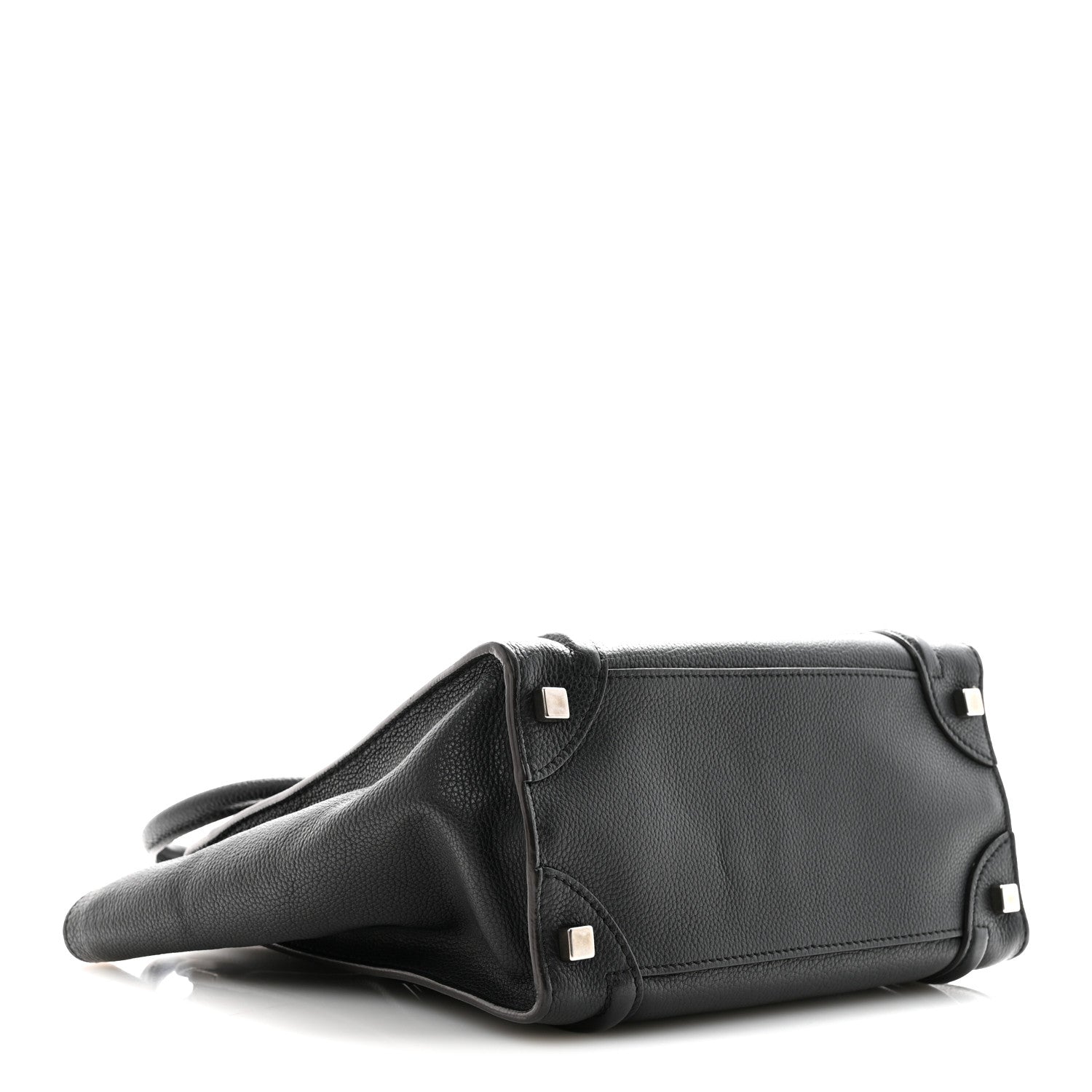 Celine Drummed Calfskin Micro Luggage Black Black 4 of 11