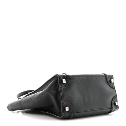 Celine Drummed Calfskin Micro Luggage Black Black 4 of 11