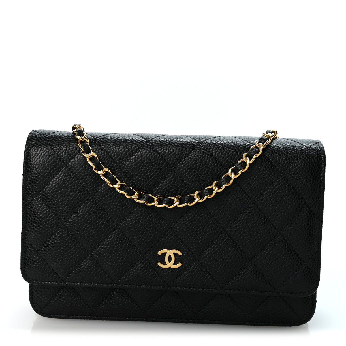 Chanel Caviar Quilted Wallet on Chain WOC Black 1 of 11