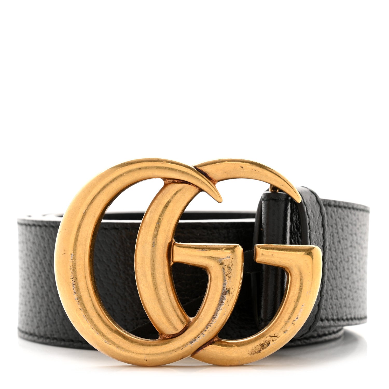 Gucci Textured Calfskin Double G 40mm Belt 100 40 Black 1 of 5