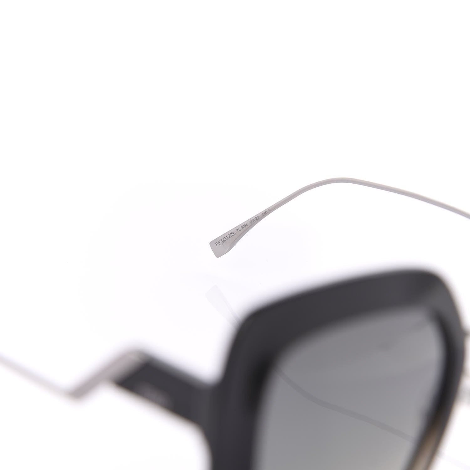 Fendi Square Sunglasses FF 0317/S Black Grey 5 of 8