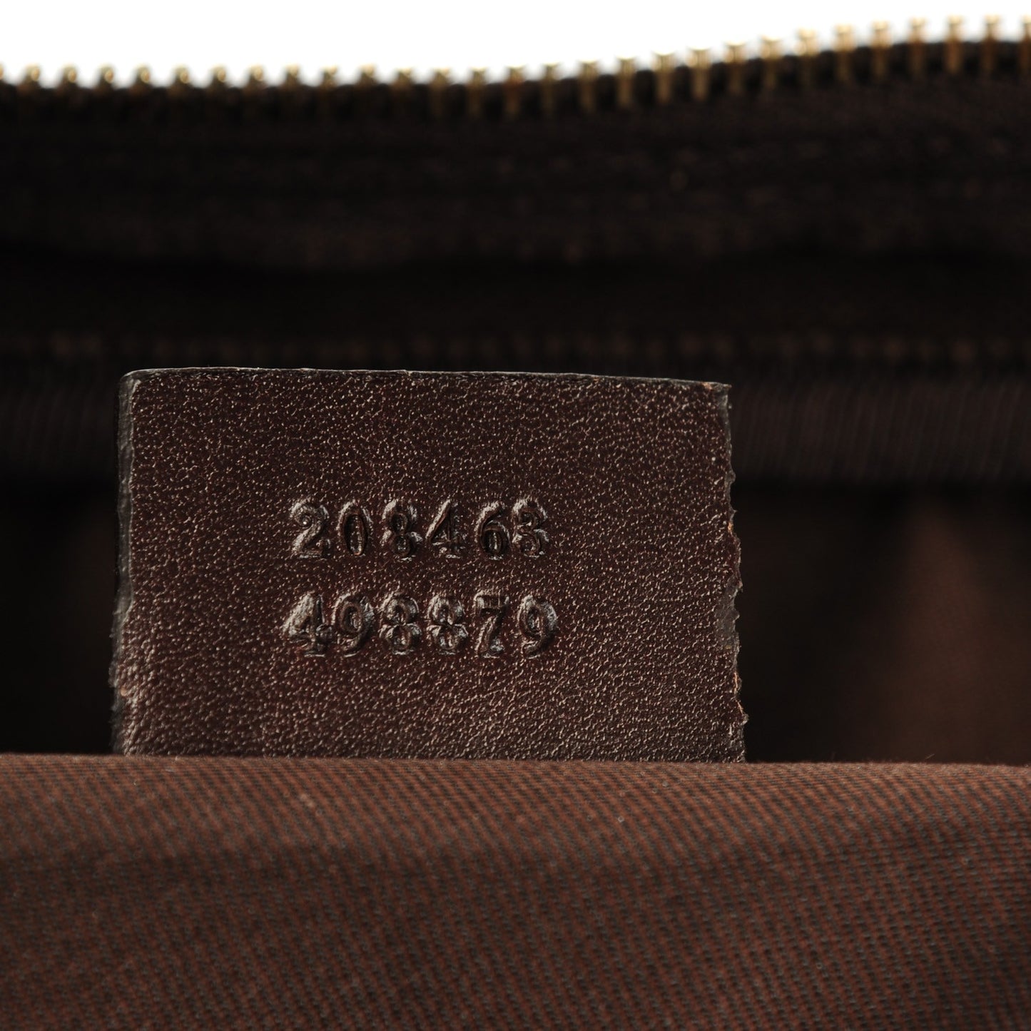 GG Supreme Monogram Selleria Calfskin Briefcase Beige Ebony Cocoa