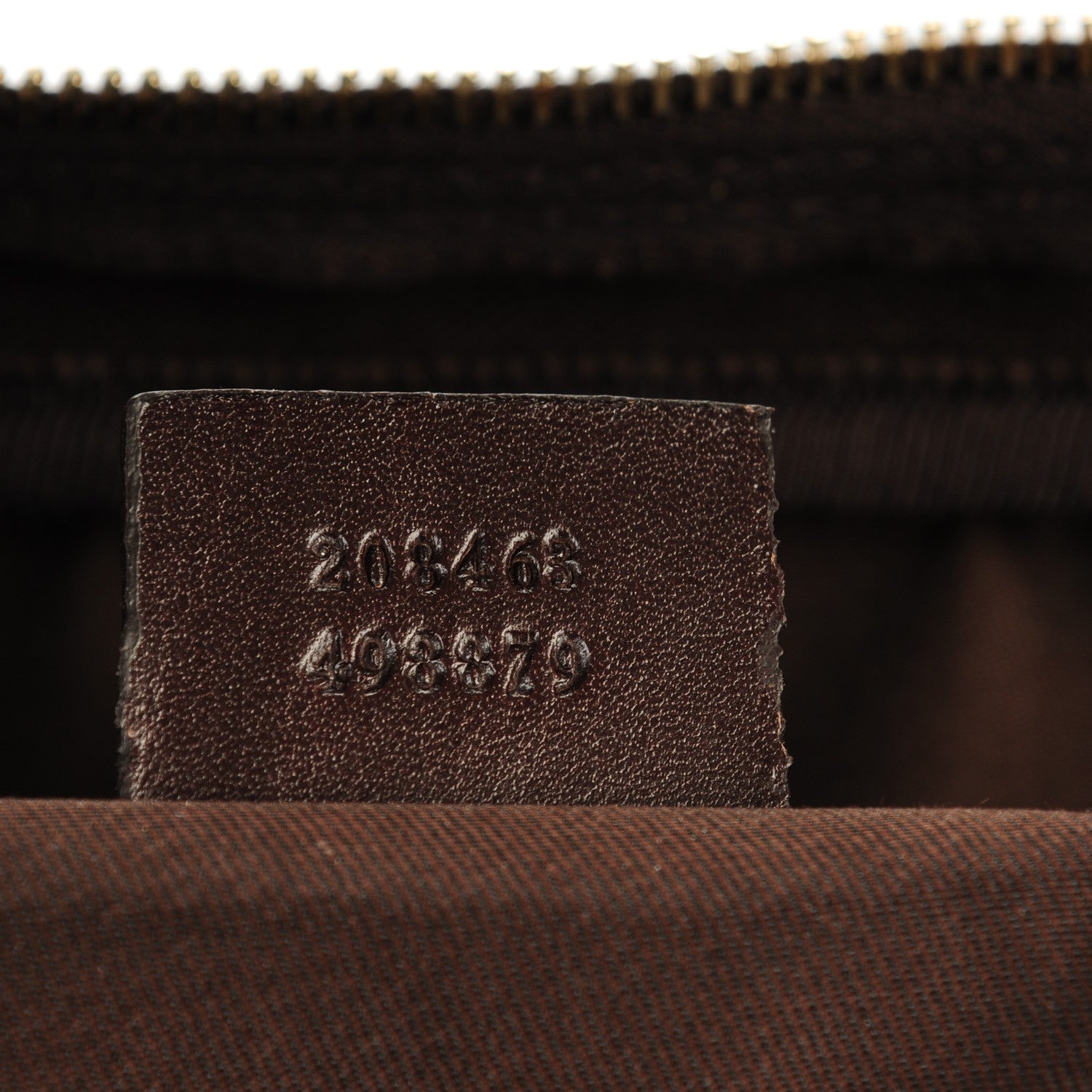Gucci GG Supreme Monogram Selleria Calfskin Briefcase Beige Ebony Cocoa 7 of 7