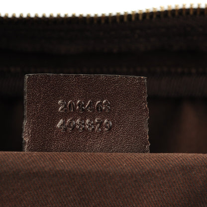 Gucci GG Supreme Monogram Selleria Calfskin Briefcase Beige Ebony Cocoa 7 of 7