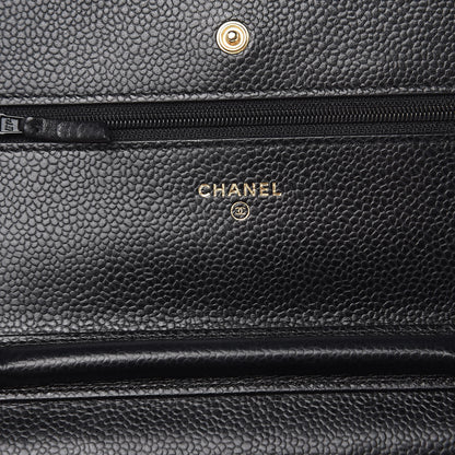 Chanel Caviar Quilted Wallet On Chain WOC Black 8 of 16