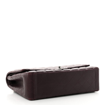 Chanel Lambskin Quilted Maxi Double Flap Plum 4 of 11