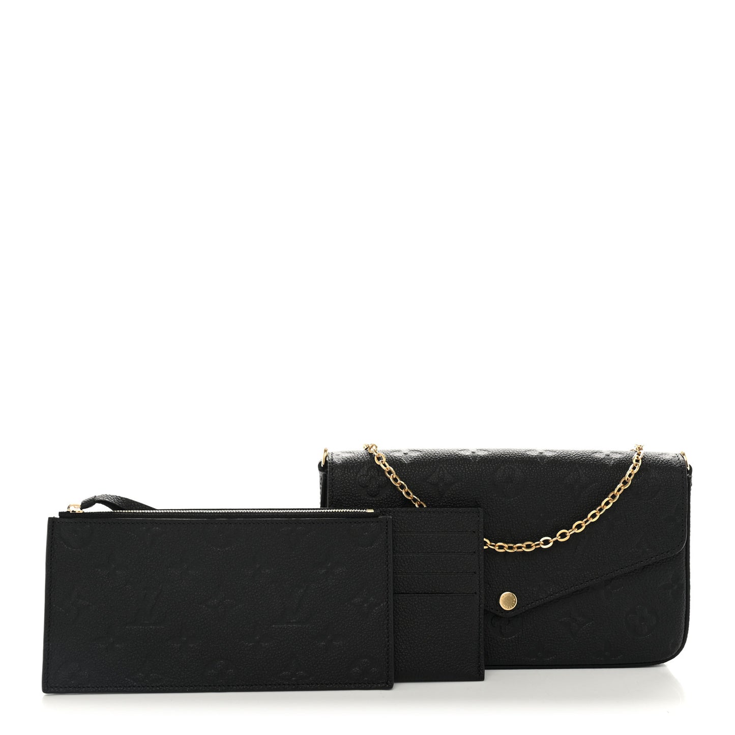 Empreinte Pochette Felicie Chain Wallet Black