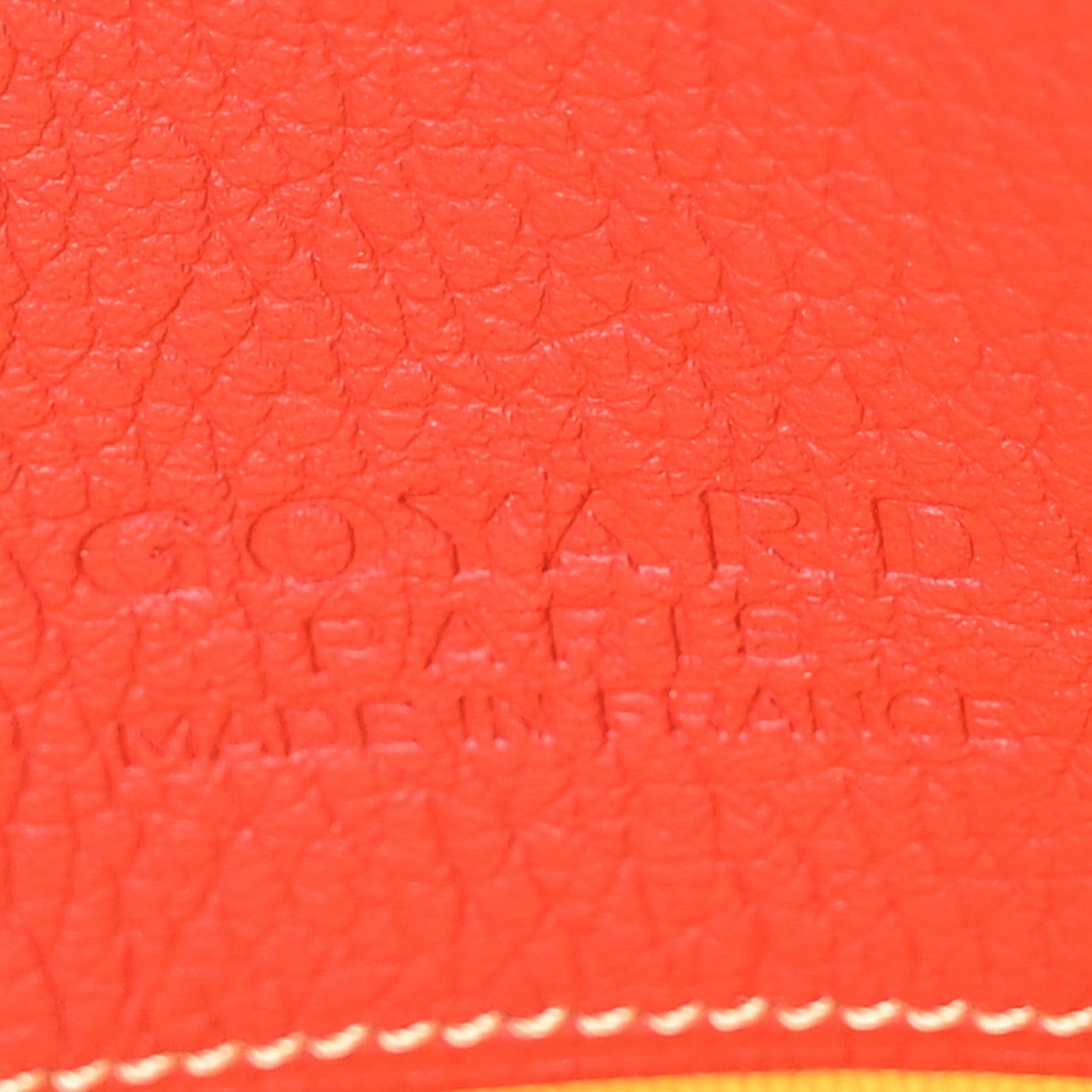 Goyard Goyardine Senat Pochette MM Red 6 of 9