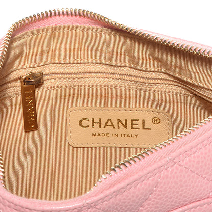 Chanel Caviar Quilted Timeless Shoulder Bag Pink 7 of 8