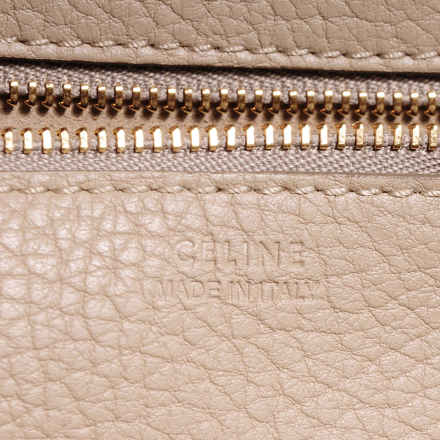 Celine Small Grained Calfskin Tie Knot Tote Light Taupe 7 of 8
