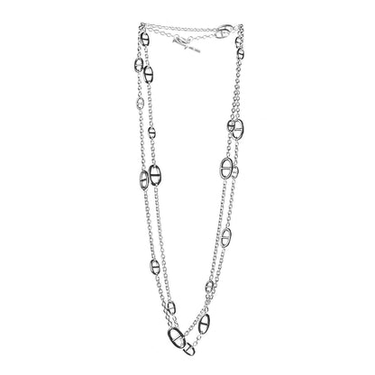 Hermes Sterling Silver Farandole Necklace 160 3 of 7