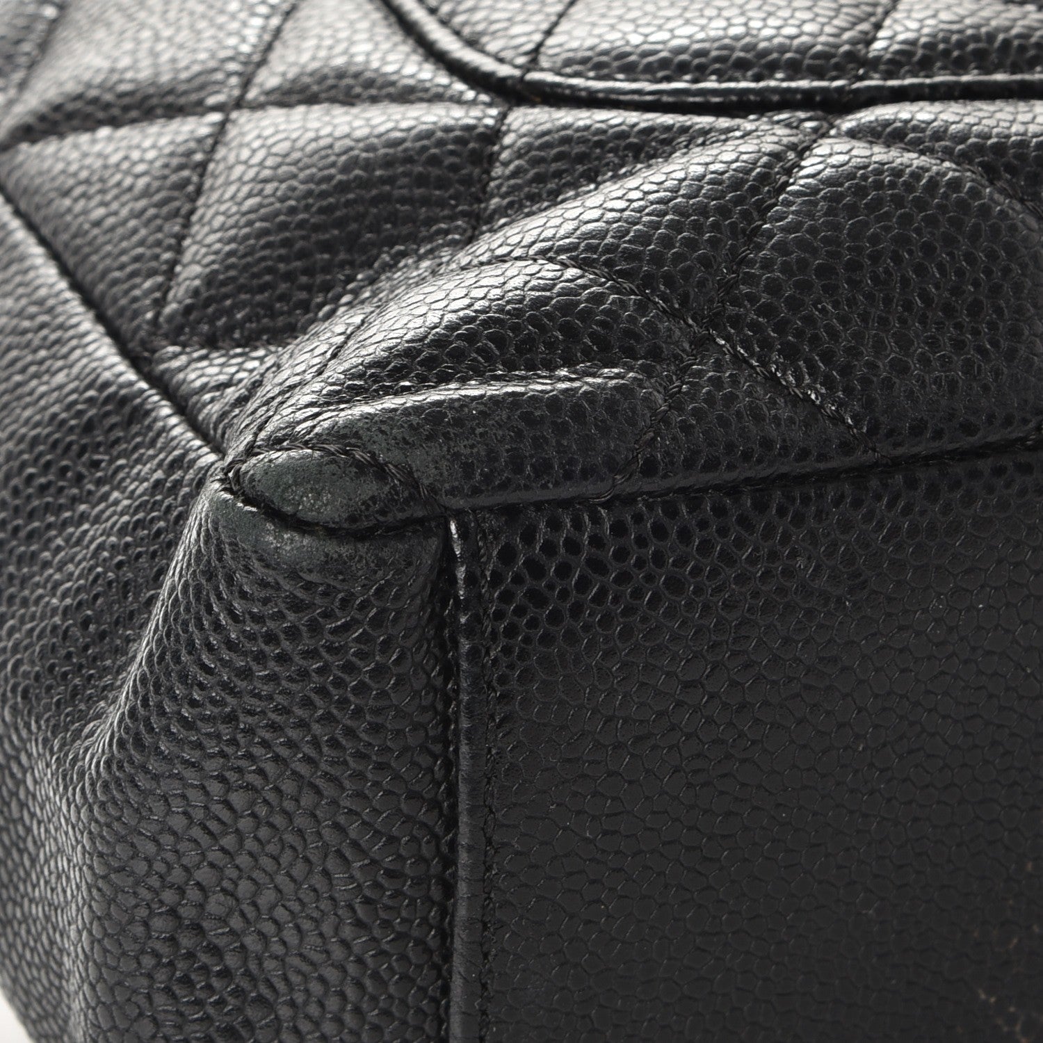 Chanel Caviar Quilted Petit Shopping Tote PST Black 11 of 13
