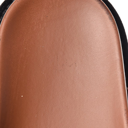 Fendi Calfskin FF Embossed Slide Sandals 39.5 Tobacco Moro 10 of 14