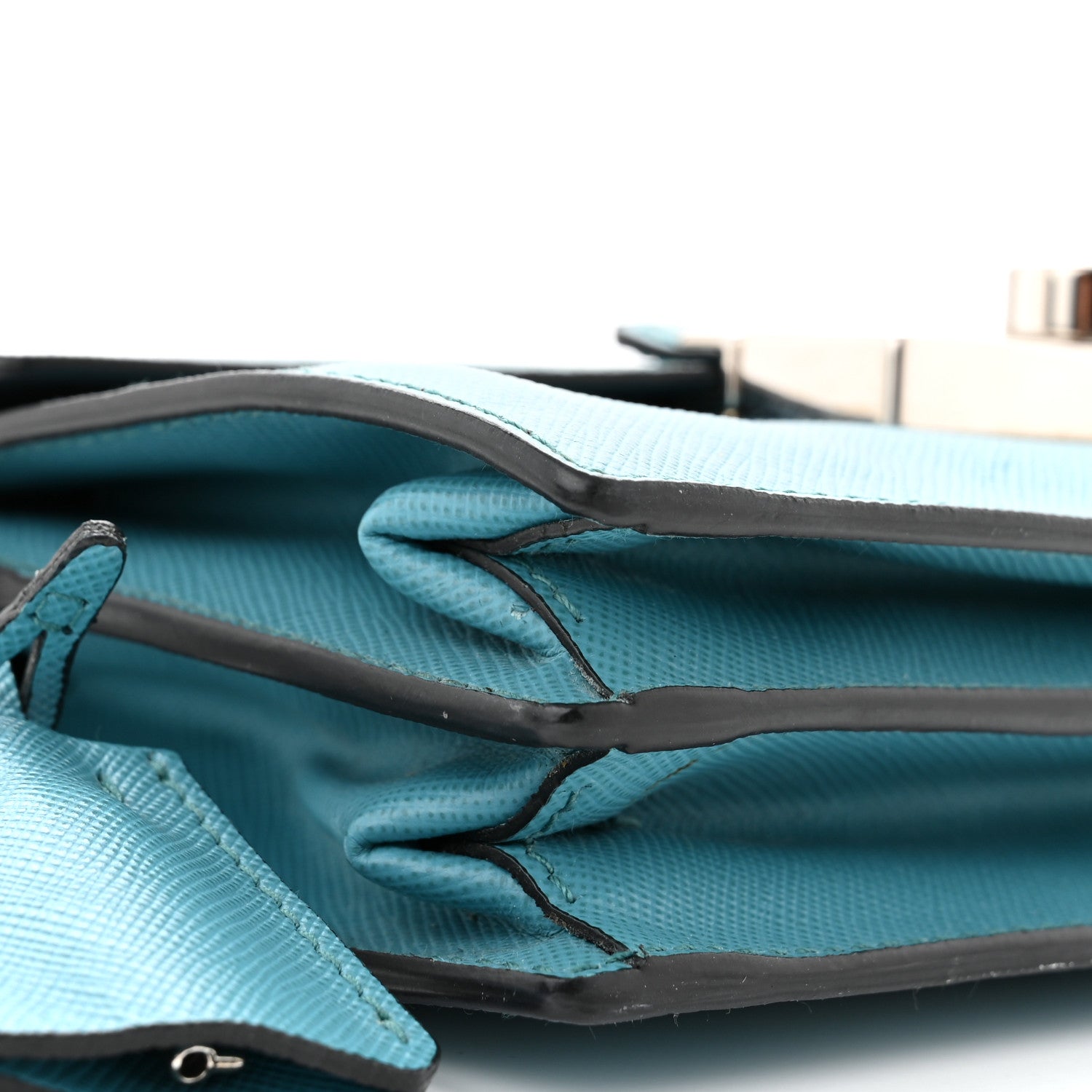 Prada Saffiano Sound Crossbody Bag Turchese 9 of 11