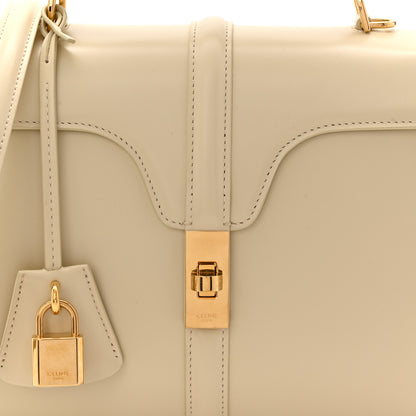 Celine Satinated Calfskin Small 16 Top Handle Bag Beige 21 of 25