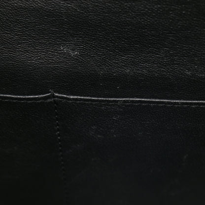 Celine Grained Calfskin Small Bi-Color Edge Shoulder Bag Black Green 13 of 15