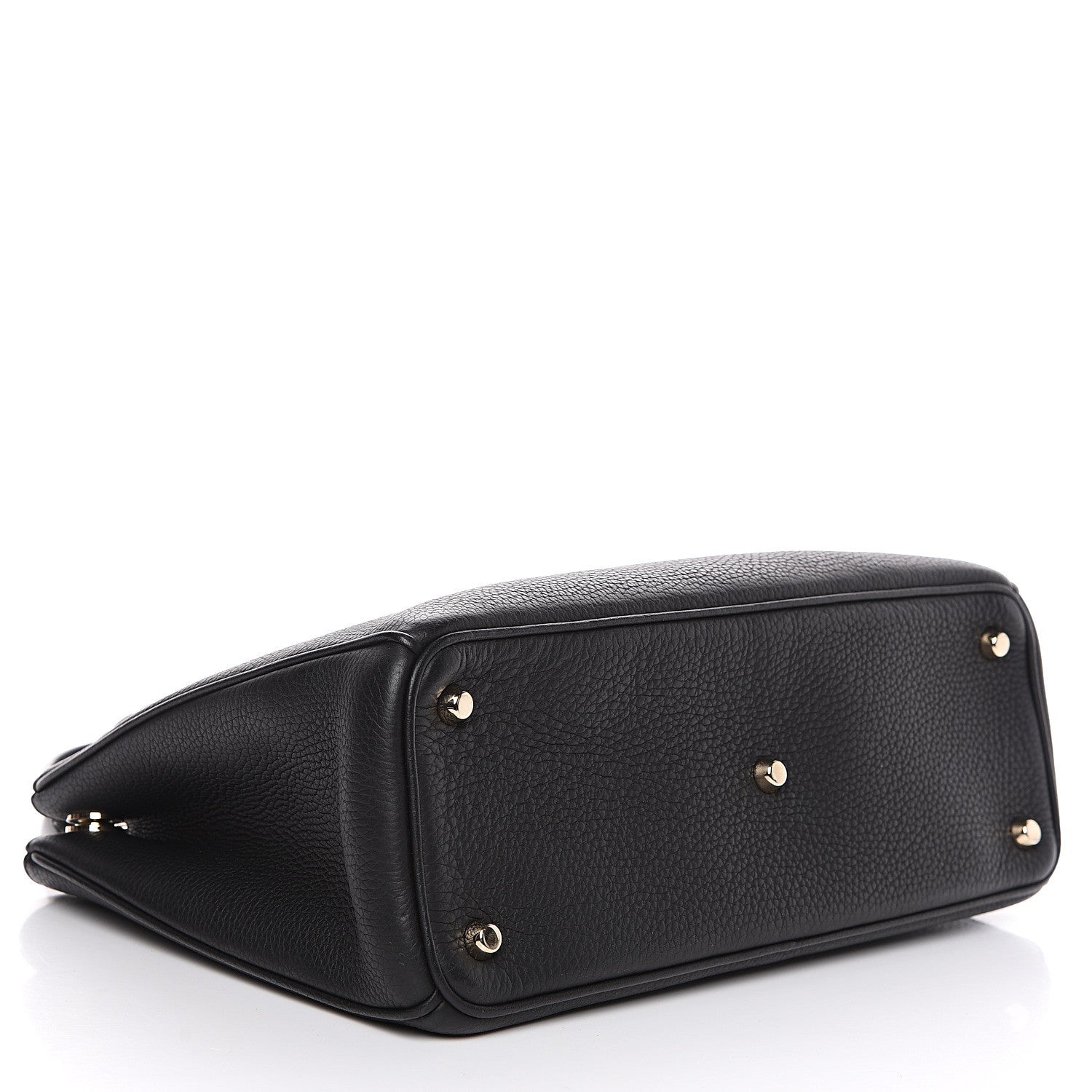 Christian Dior Bullcalf Medium Diorissimo Tote Black Rose Indien 3 of 10