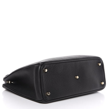 Christian Dior Bullcalf Medium Diorissimo Tote Black Rose Indien 3 of 10