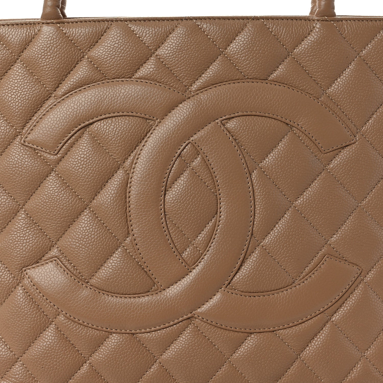 Chanel Caviar Quilted Medallion Tote Beige 16 of 16