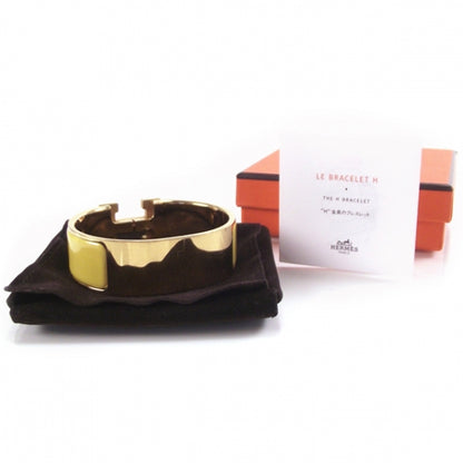 Hermes Enamel H Bracelet Yellow 3 of 5