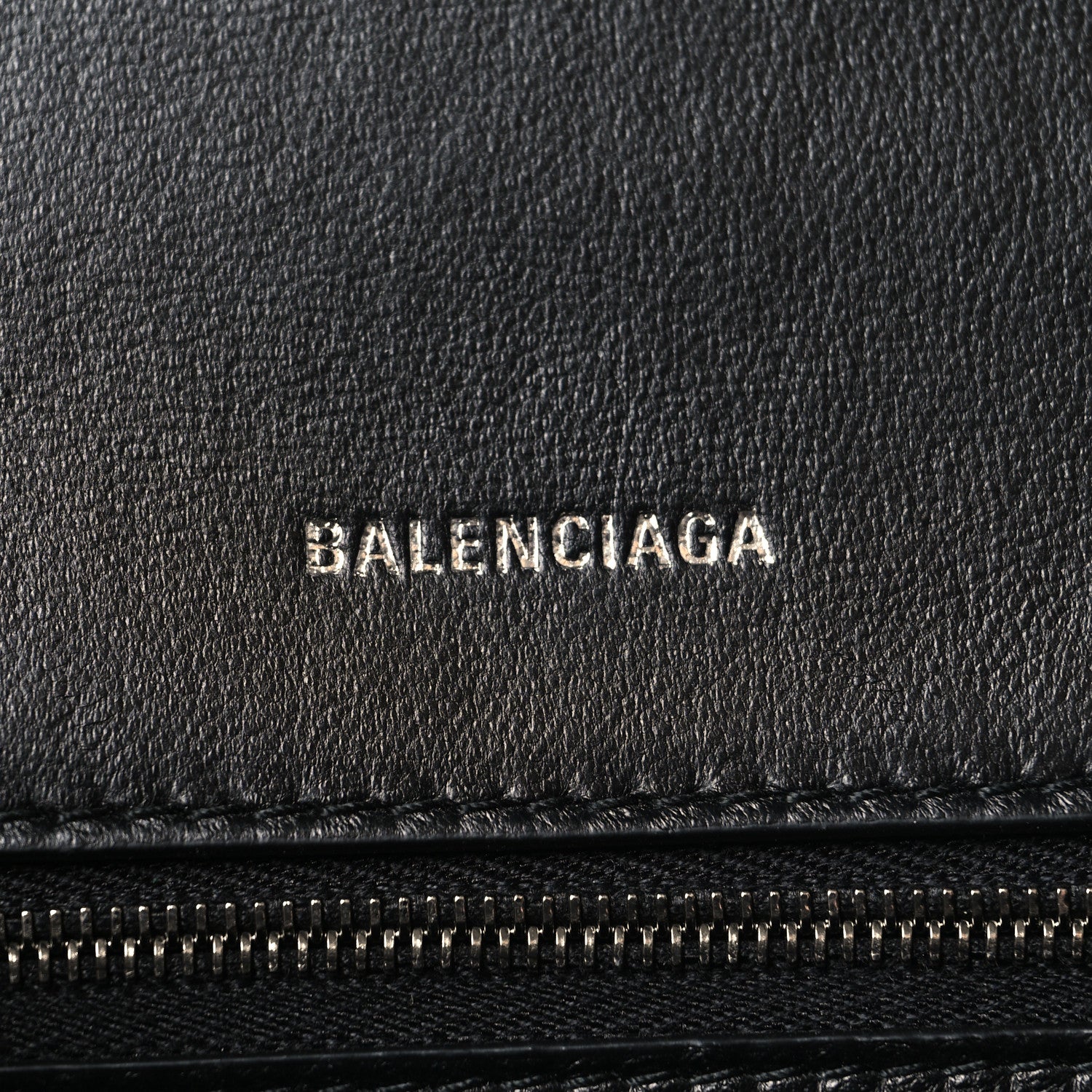 Balenciaga Washed Denim BB Monogram Small Hourglass Top Handle Bag Black 6 of 9