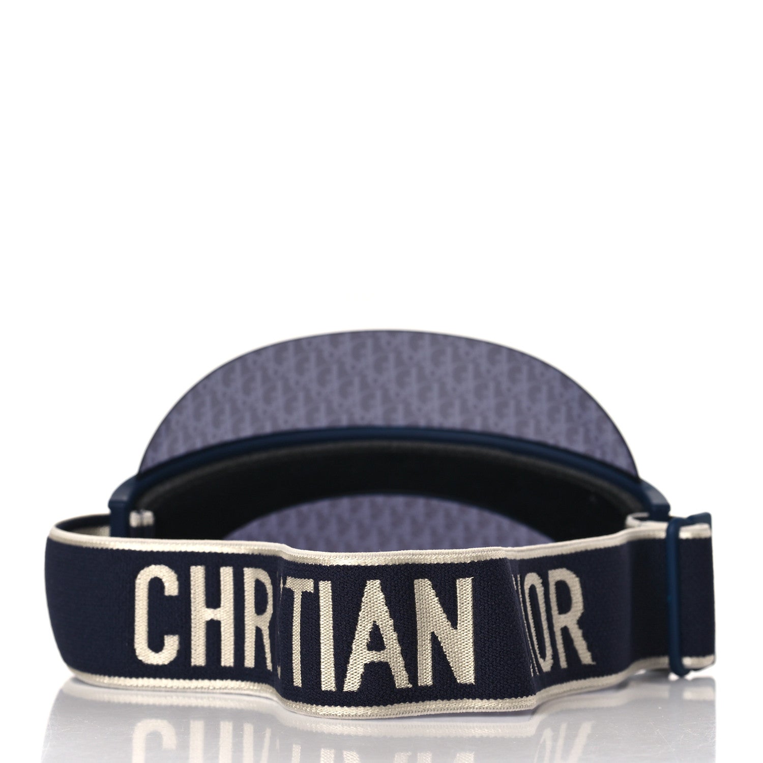 Christian Dior Oblique DiorClub V1U Sun Visor Blue 3 of 7