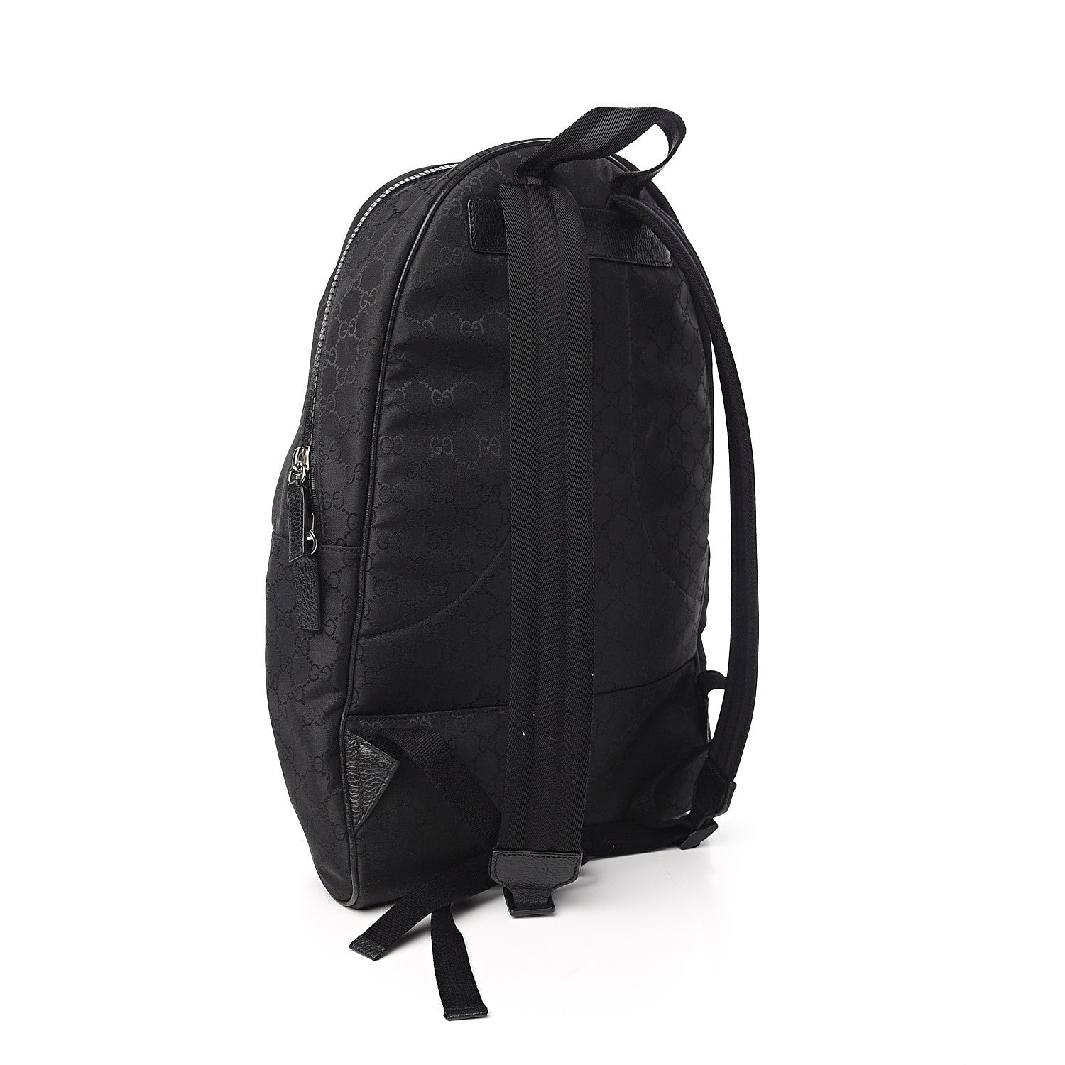 Gucci Nylon Monogram Slim Backpack Black 2 of 9