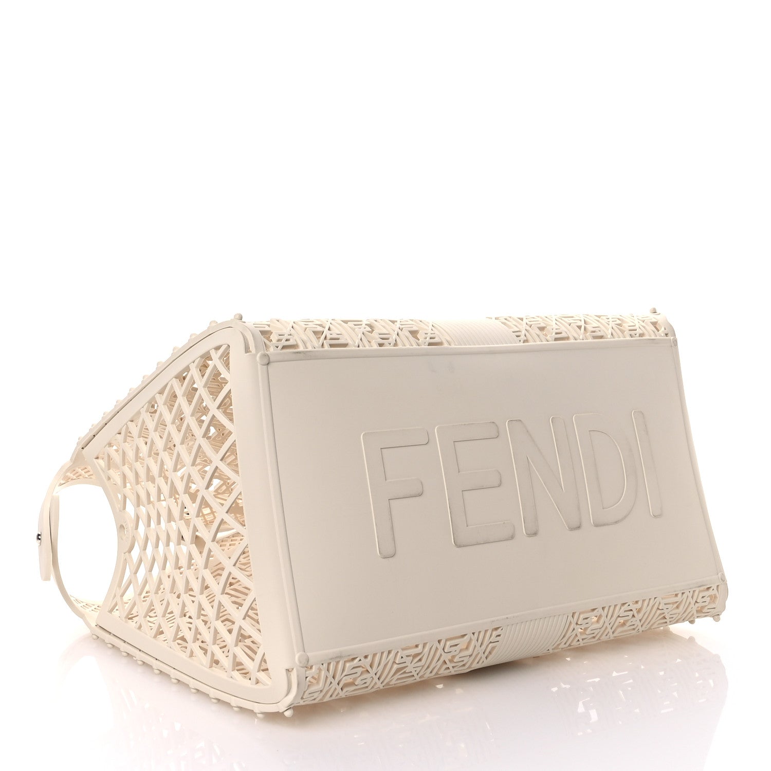 Fendi Recycled Plastic Basket Forty8 Satchel White 4 of 12