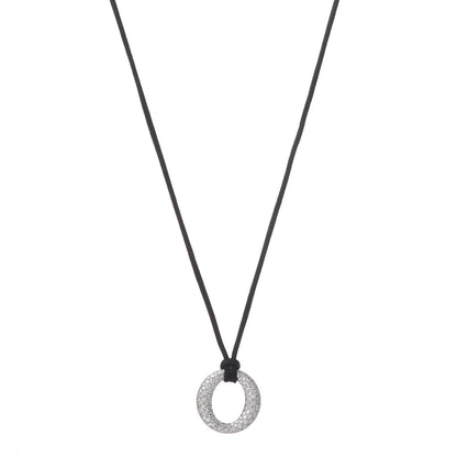 Tiffany Platinum Silk Diamond Small Elsa Peretti Sevillana Pendant Necklace 1 of 6