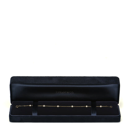 Tiffany 18K Yellow Gold Diamond .33ctw Elsa Peretti Diamonds by the Yard Station Bracelet 6 of 6