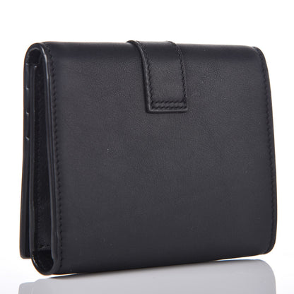 Saint Laurent Calfskin Classic Y Compact Wallet Black 3 of 7