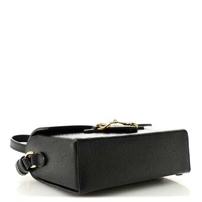 Gucci Calfskin Horsebit 1955 Shoulder Bag Black 4 of 13