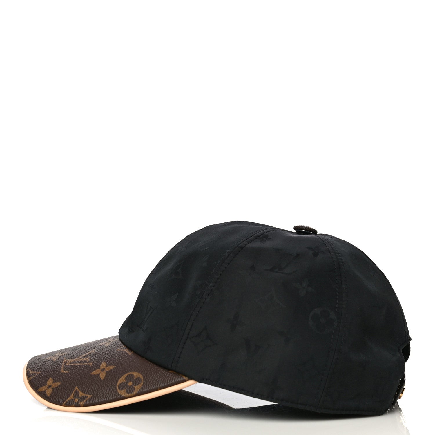 Louis Vuitton Polyester Silk Monogram LV Get Ready Cap L Black 3 of 9