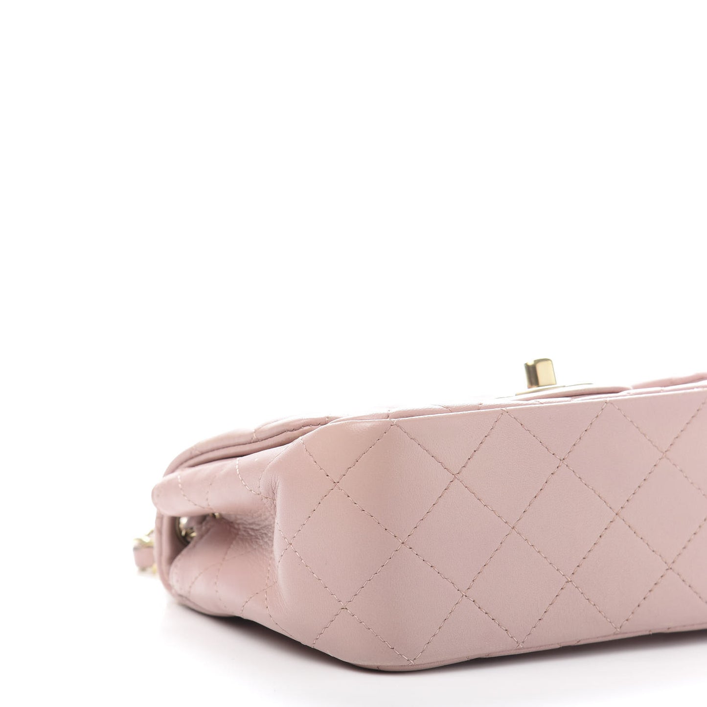 Lambskin Quilted Mini Square Flap Pink