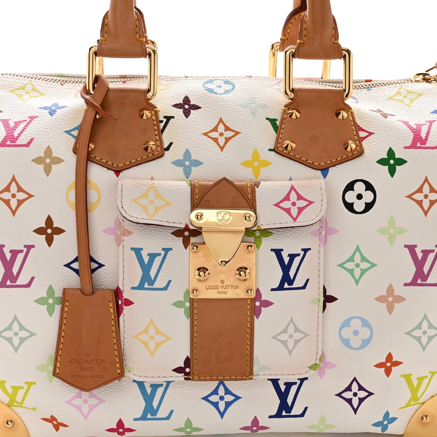Monogram Multicolor Speedy 30 White