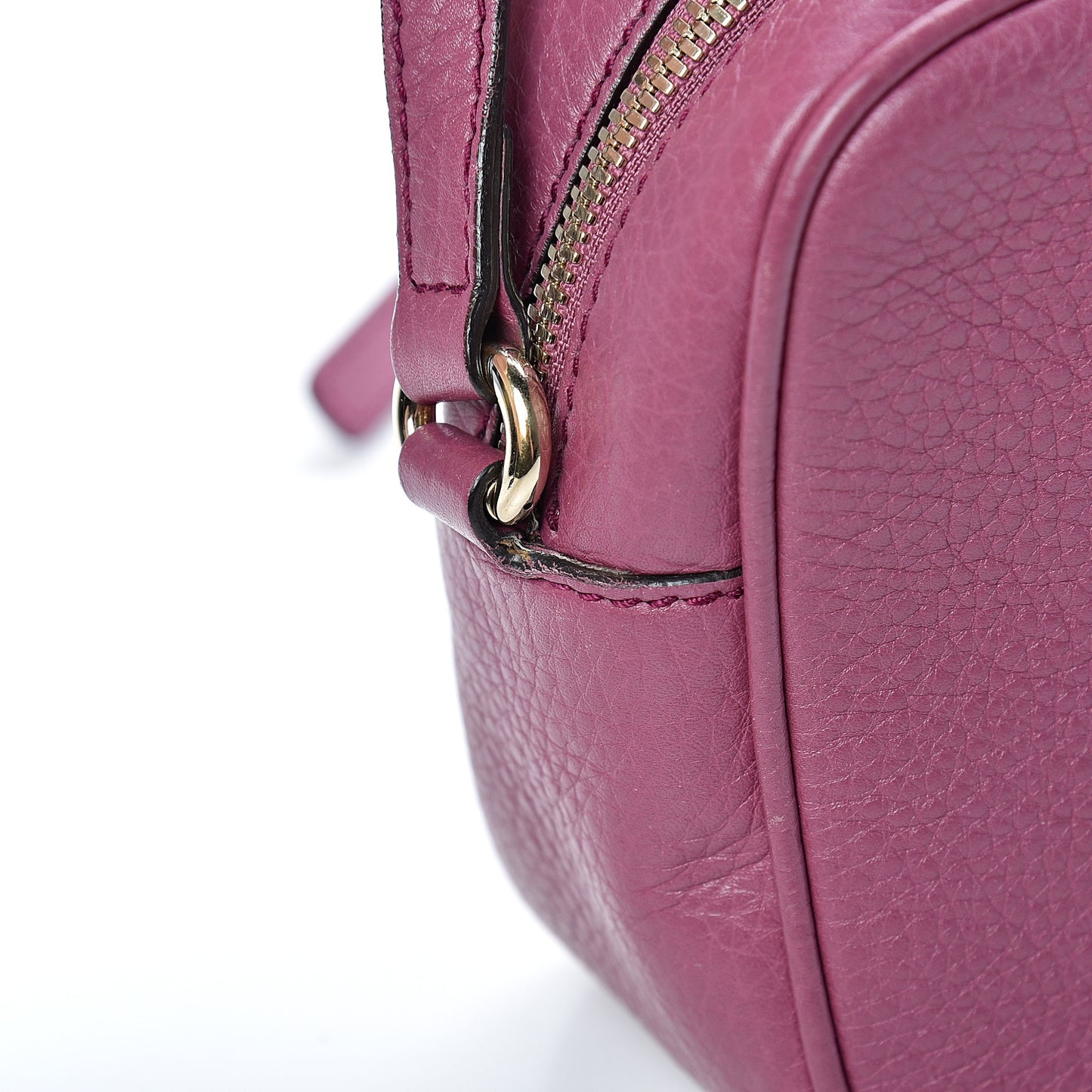 Pebbled Calfskin Small Soho Disco Bag Peonia Flower