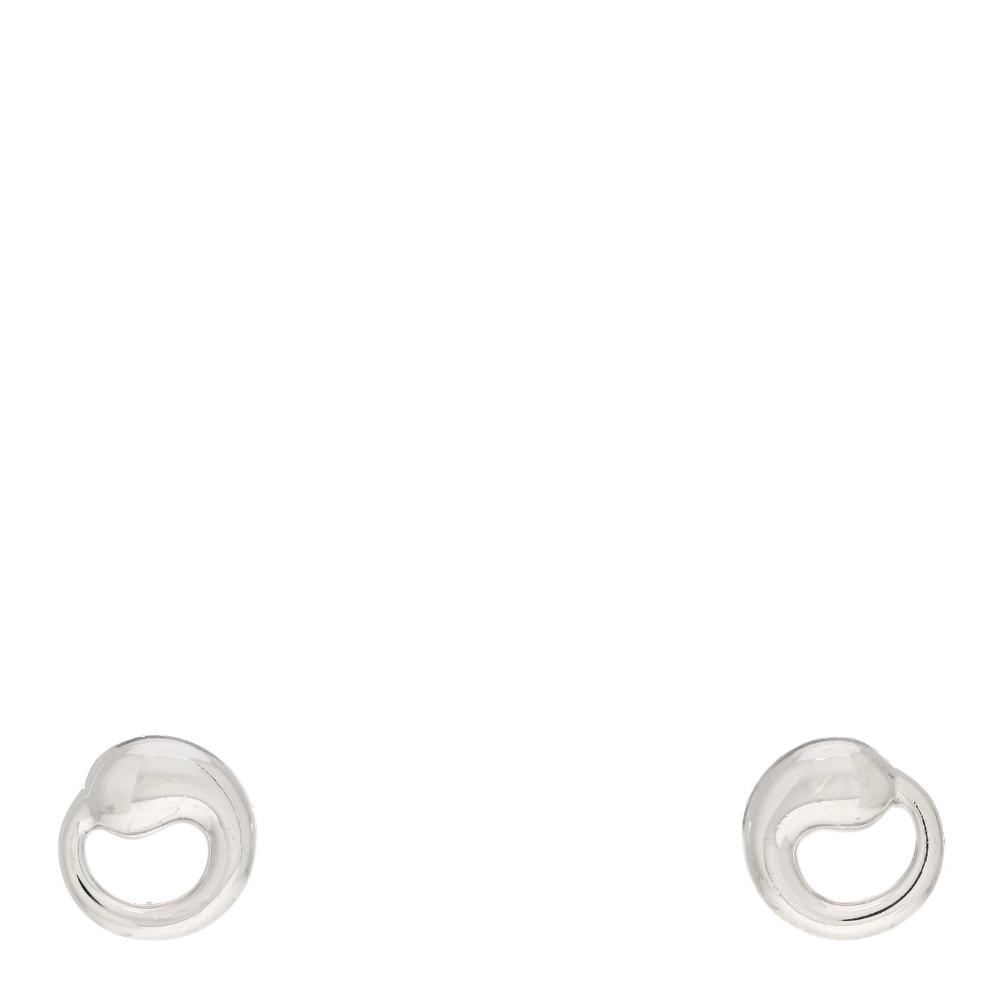 Sterling Silver 11mm Elsa Peretti Eternal Circle Earrings