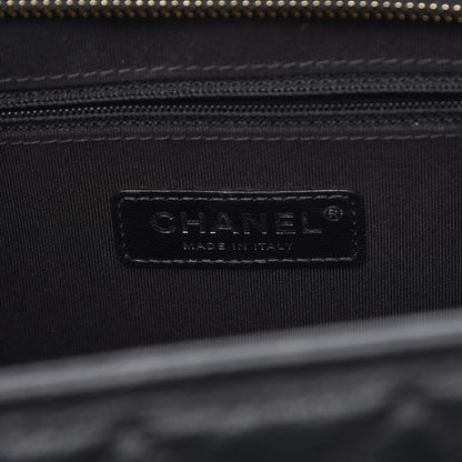 Chanel Patent Goatskin Quilted Medium Gabrielle Hobo Black 6 of 8