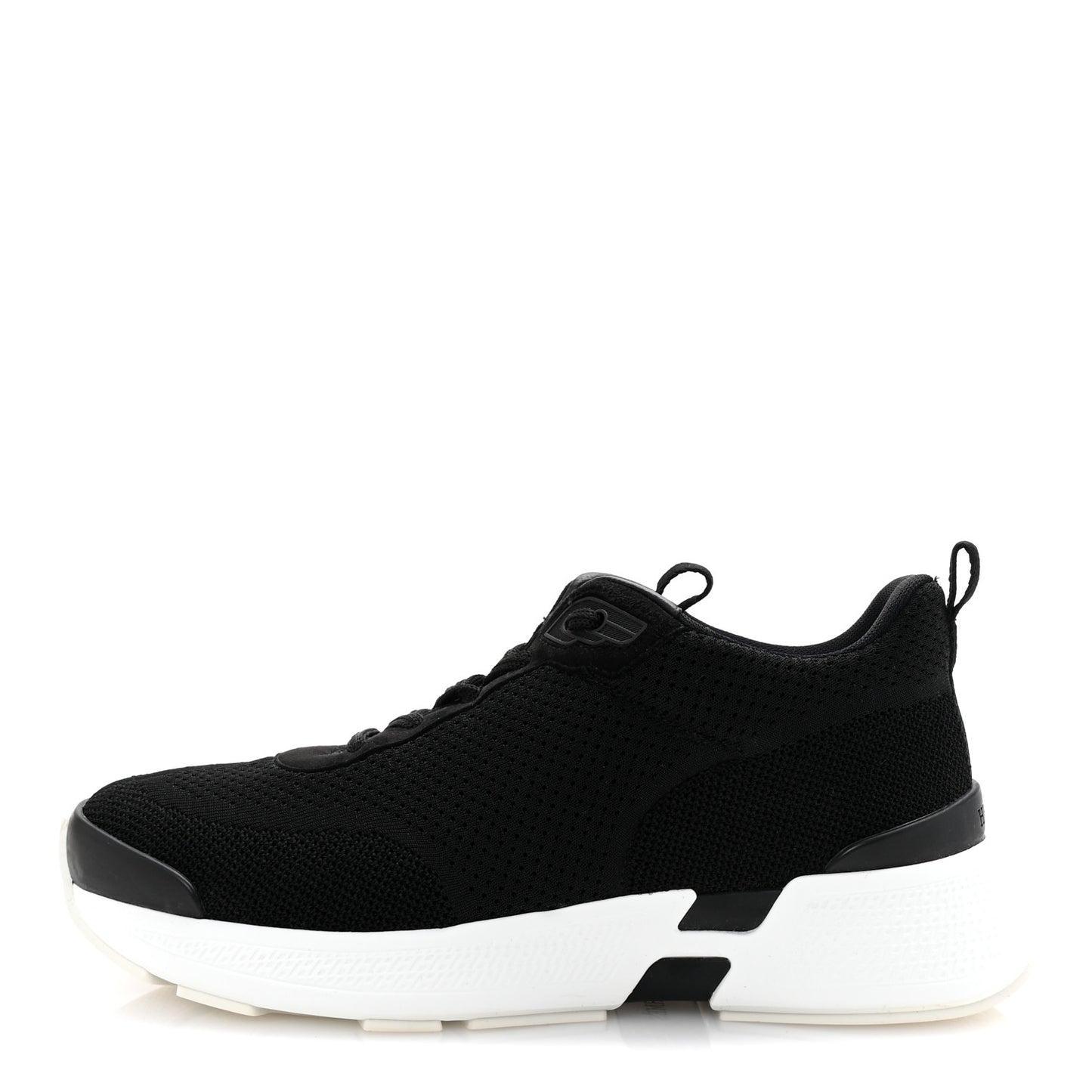 Technical Knit Suede Heros Sneakers 38 Black