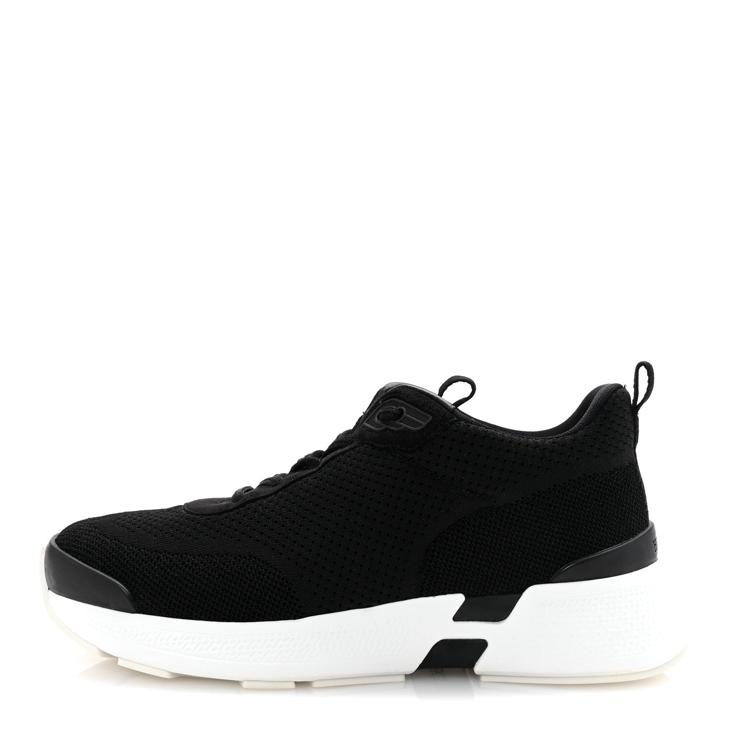 Hermes Technical Knit Suede Heros Sneakers 38 Black 1 of 9