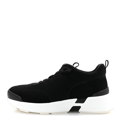 Hermes Technical Knit Suede Heros Sneakers 38 Black 1 of 9