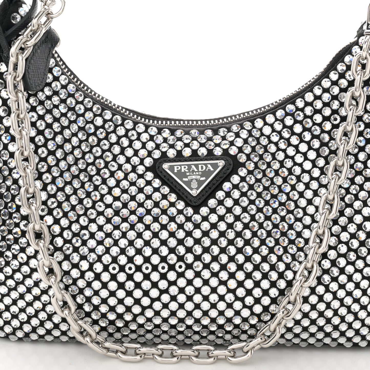 Satin Crystal Re-Edition 2005 Shoulder Bag Cristal