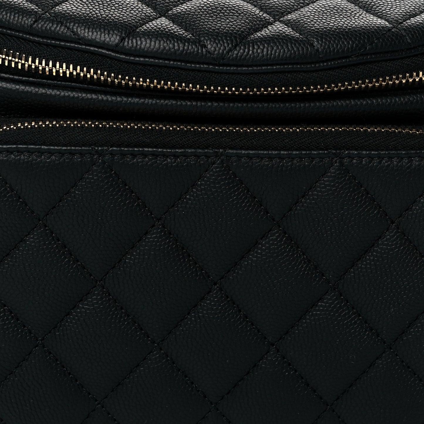 Caviar Quilted Business Affinity Waist Belt Bag Black