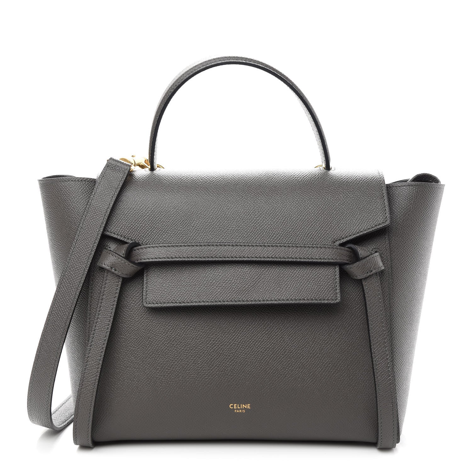 Celine Grained Calfskin Micro Belt Bag Grey 1 of 9