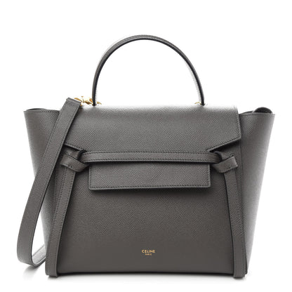 Celine Grained Calfskin Micro Belt Bag Grey 1 of 9