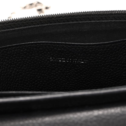 Chanel Caviar Half Moon Wallet On Chain WOC Black 7 of 12