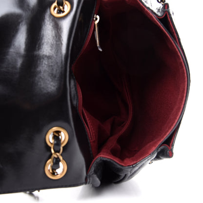 Chanel Glazed Calfskin Quilted Medium Bubble CC Flap Black 5 of 10