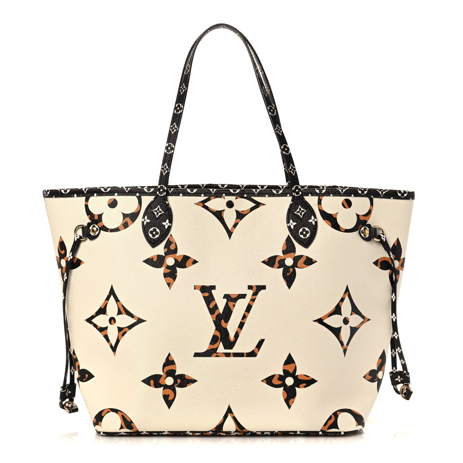 Louis Vuitton Monogram Giant Jungle Neverfull MM Ivory 1 of 9