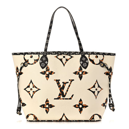Louis Vuitton Monogram Giant Jungle Neverfull MM Ivory 1 of 9